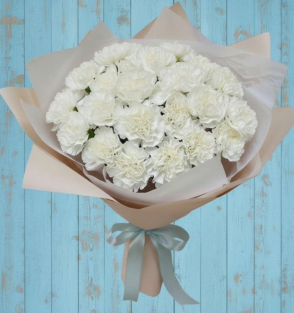 Букет цветов из: Гвоздики в Калужской Краснодарский край