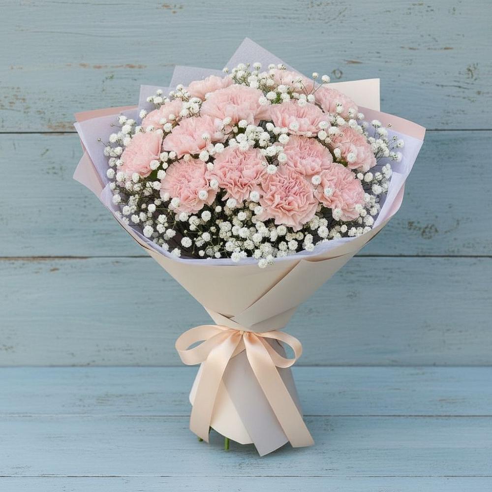 Букет цветов из: Гвоздики в Калужской Краснодарский край