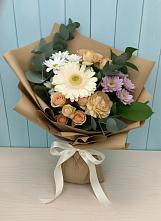 Букет цветов из:  Герберы и Хризантемы в Калужской Краснодарский край