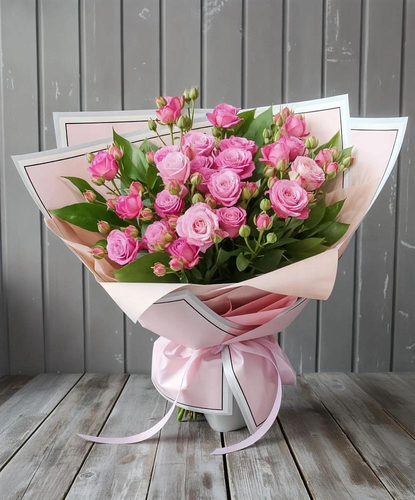 Букет Розовый кустик в Калужской Краснодарский край