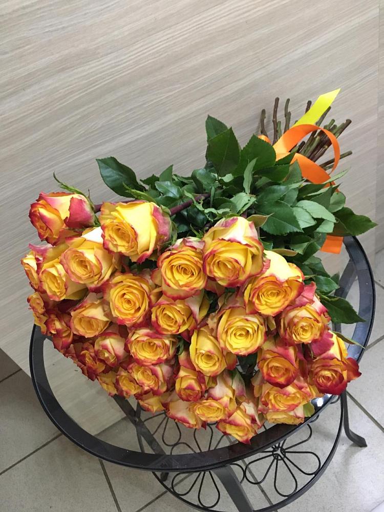 Букет Желтые розы в Калужской Краснодарский край