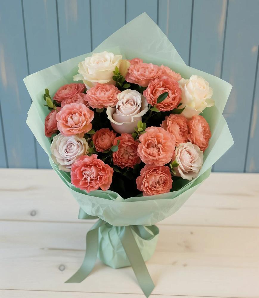 Букет цветов из: Розы в Калужской Краснодарский край