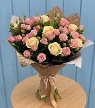 Букет цветов из:  Розы в Калужской Краснодарский край