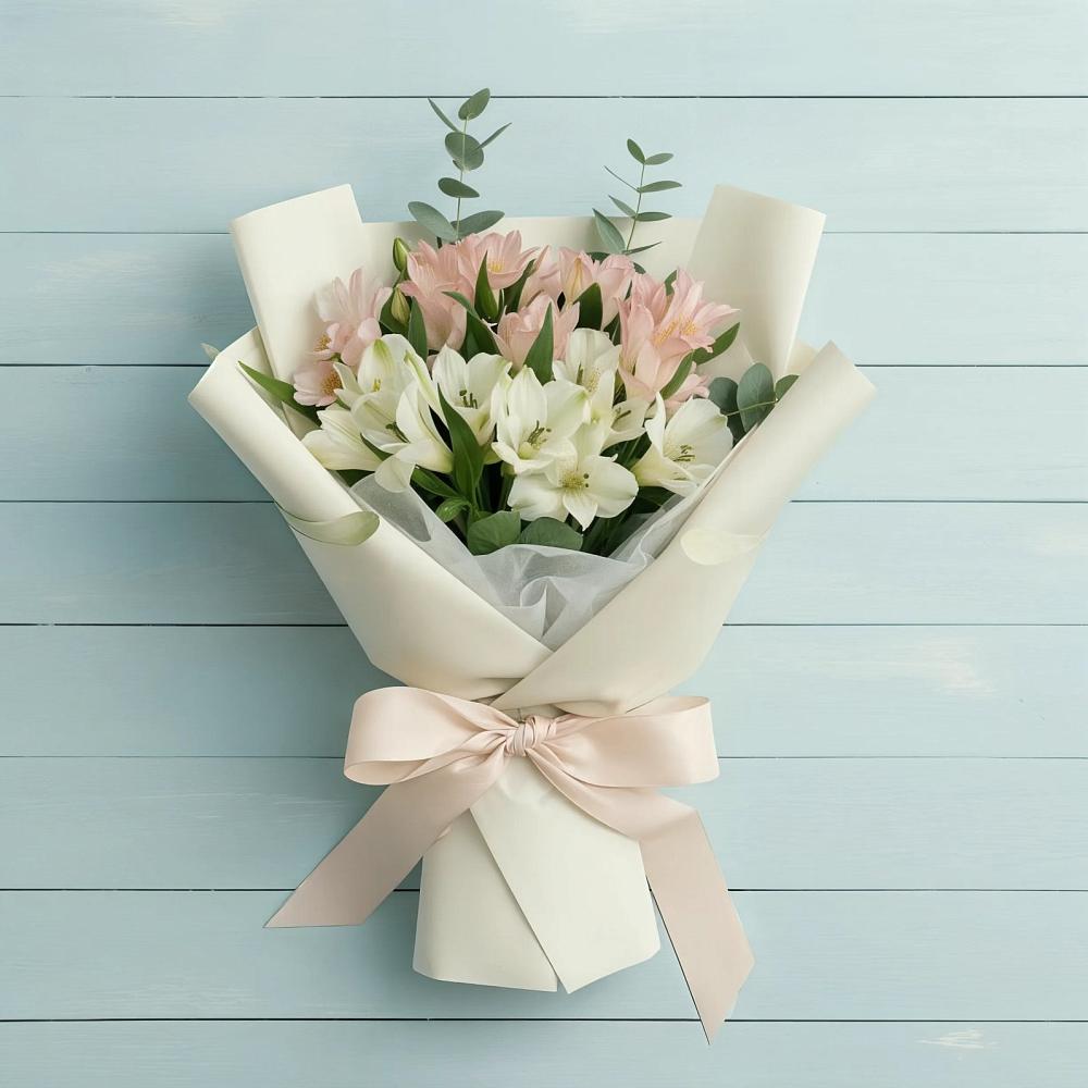 Букет цветов из: Альстромерии в Калужской Краснодарский край