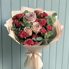 Букет цветов из:  Гвоздики и Розы #REPLACE_PRED# Калужской Краснодарский край
